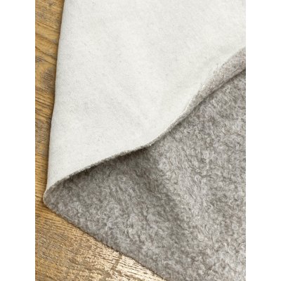 画像6: 生地：綿100％ 裏ループ（ホワイト×ベージュ）