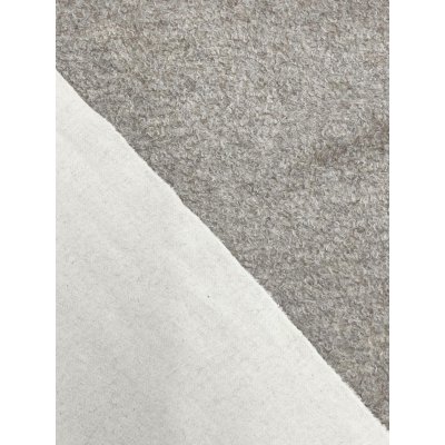 画像2: 生地：綿100％ 裏ループ（ホワイト×ベージュ）