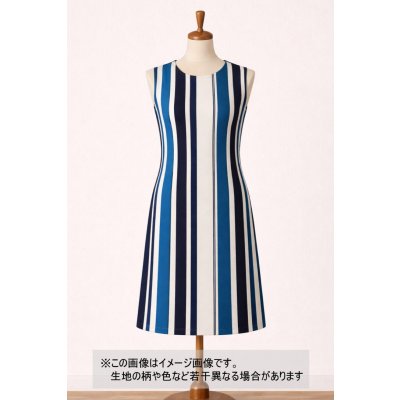 画像1: 生地：ポリエステル 2WAYストレッチ（ホワイト×ブルー）