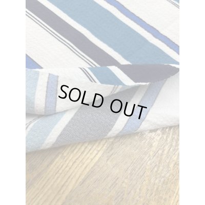 画像5: 生地：ポリエステル 2WAYストレッチ（ホワイト×ブルー）