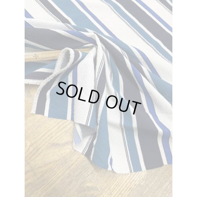 画像6: 生地：ポリエステル 2WAYストレッチ（ホワイト×ブルー）