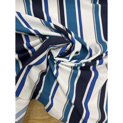 画像7: 生地：ポリエステル 2WAYストレッチ（ホワイト×ブルー）