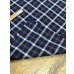 画像5: 生地：綿100％ チェック柄（紺／茶／白） (5)