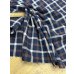 画像7: 生地：綿100％ チェック柄（紺／茶／白） (7)