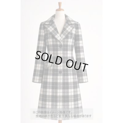 画像1: 生地：ウール100％ チェックラメ（ホワイト／ブラック）