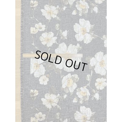 画像2: 生地：ポリエステル100％ フローラルジャカード（ブラック／ゴールド）