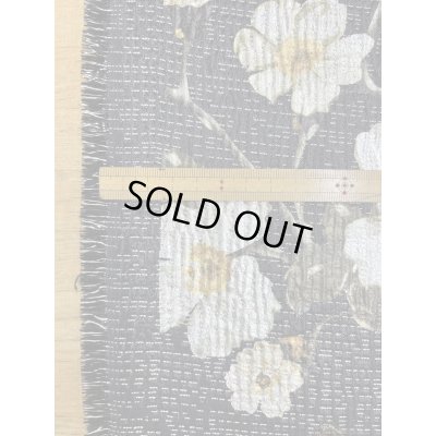 画像3: 生地：ポリエステル100％ フローラルジャカード（ブラック／ゴールド）