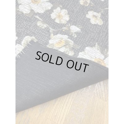 画像4: 生地：ポリエステル100％ フローラルジャカード（ブラック／ゴールド）