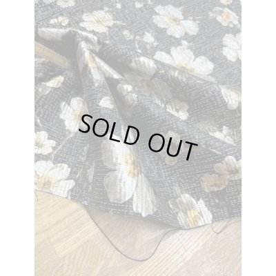 画像5: 生地：ポリエステル100％ フローラルジャカード（ブラック／ゴールド）