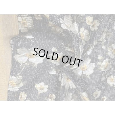 画像6: 生地：ポリエステル100％ フローラルジャカード（ブラック／ゴールド）