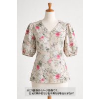 生地：ポリエステル100％ フローラルプリント（ヴィンテージクリーム）