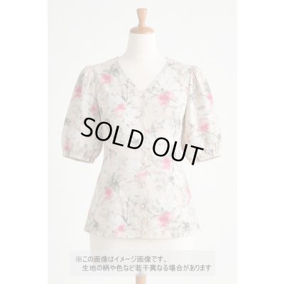 画像1: 生地：ポリエステル100％ フローラルプリント（ヴィンテージクリーム）