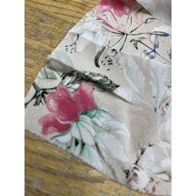 画像8: 生地：ポリエステル100％ フローラルプリント（ヴィンテージクリーム）