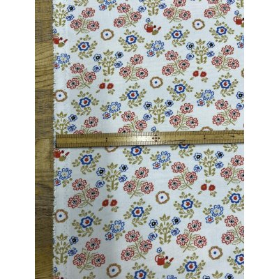 画像3: 生地：ポリエステル100％ レトロフラワー（オフホワイト）