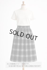 生地：綿100％ チェック柄（黒／白）