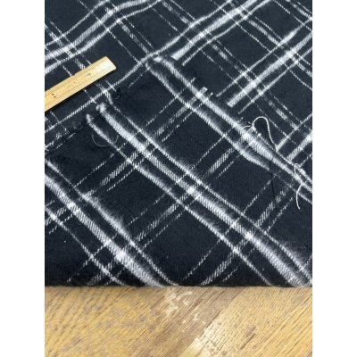 画像4: 生地：綿100％ チェック柄（黒／白）