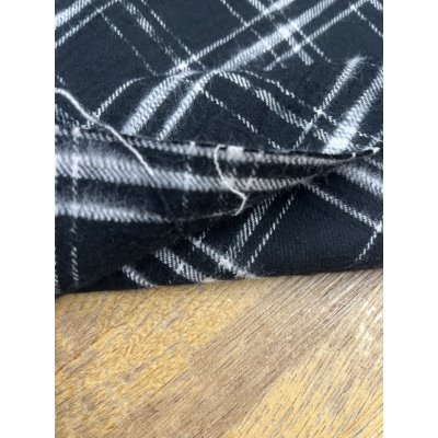 画像5: 生地：綿100％ チェック柄（黒／白）