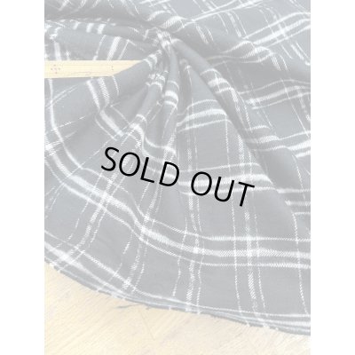 画像6: 生地：綿100％ チェック柄（黒／白）