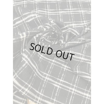 画像7: 生地：綿100％ チェック柄（黒／白）