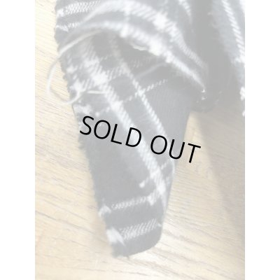 画像8: 生地：綿100％ チェック柄（黒／白）