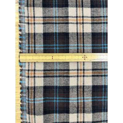 画像4: 生地：コットンチェック リバーシブル（ベージュ）