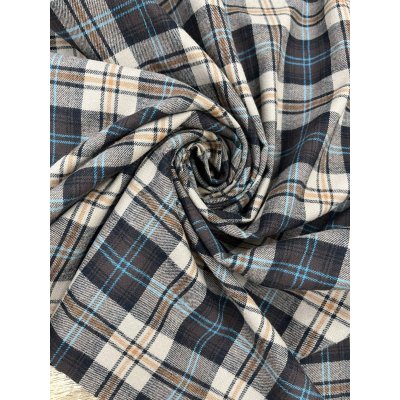 画像10: 生地：コットンチェック リバーシブル（ベージュ）