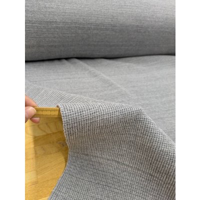 画像4: 生地：綿ポリエステル 霜降りテレコニット（杢ライトグレー）