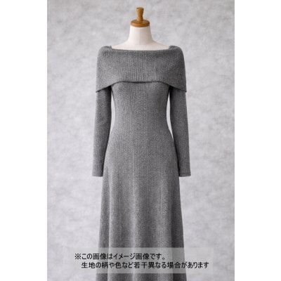 画像1: 生地：綿ポリエステル 霜降りテレコニット（杢グレー）