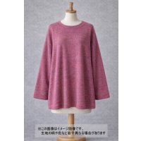 生地：綿ポリエステル 霜降りテレコニット（杢ピンク）