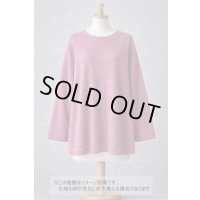 生地：綿ポリエステル 霜降りテレコニット（杢ピンク）