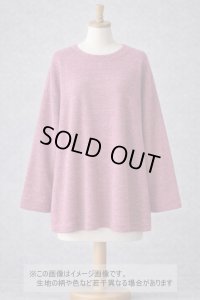 生地：綿ポリエステル 霜降りテレコニット（杢ピンク）