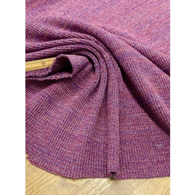 画像6: 生地：綿ポリエステル 霜降りテレコニット（杢ピンク）