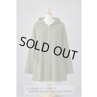 生地：綿ポリエステル 霜降りテレコニット（杢グリーン）