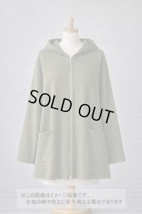 生地：綿ポリエステル 霜降りテレコニット（杢グリーン）