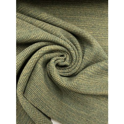 画像7: 生地：綿ポリエステル 霜降りテレコニット（杢グリーン）