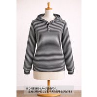 生地：ポリエステル100％ ボーダー2WAYストレッチニット（白／黒）