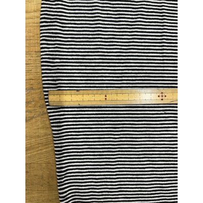 画像3: 生地：ポリエステル100％ ボーダー2WAYストレッチニット（白／黒）