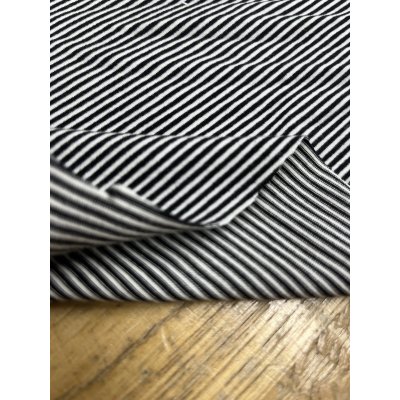 画像5: 生地：ポリエステル100％ ボーダー2WAYストレッチニット（白／黒）