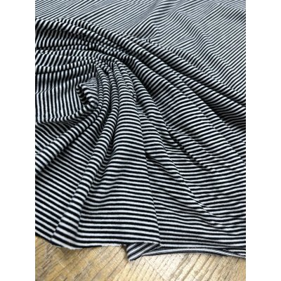 画像6: 生地：ポリエステル100％ ボーダー2WAYストレッチニット（白／黒）