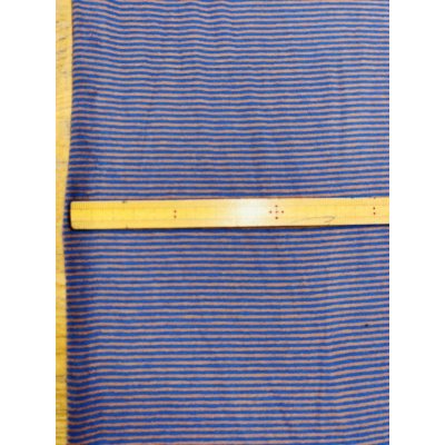 画像3: 生地：ポリエステル100％ ボーダー2WAYストレッチニット（茶／青）