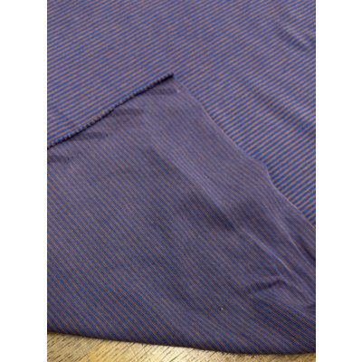 画像4: 生地：ポリエステル100％ ボーダー2WAYストレッチニット（茶／青）