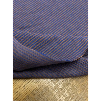 画像5: 生地：ポリエステル100％ ボーダー2WAYストレッチニット（茶／青）