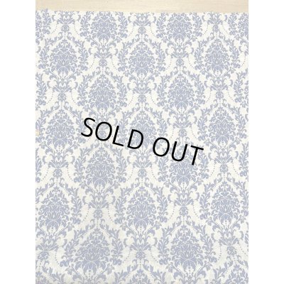 画像4: 生地：ポリエステル100％ ダマスク柄プリント（ベージュ×ブルー）