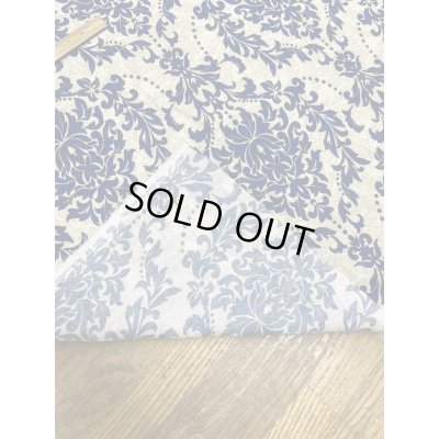 画像5: 生地：ポリエステル100％ ダマスク柄プリント（ベージュ×ブルー）