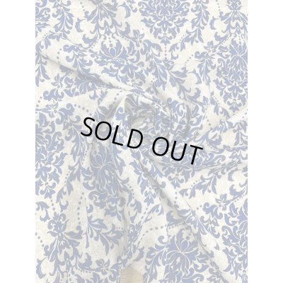 画像7: 生地：ポリエステル100％ ダマスク柄プリント（ベージュ×ブルー）