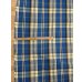 画像2: 生地：綿100%ヘビーツイルチェック柄（ブルー×イエロー） (2)