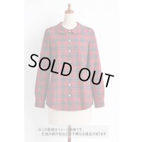 生地：綿100％ タータンチェック（レッド×ネイビー）