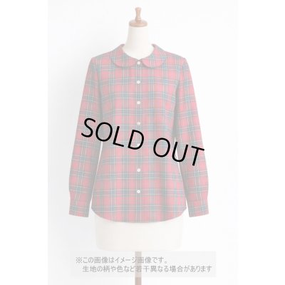 画像1: 生地：綿100％ タータンチェック（レッド×ネイビー）