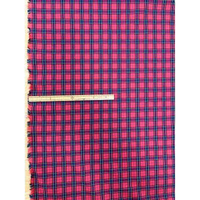 画像2: 生地：綿100％ タータンチェック（レッド×ネイビー）