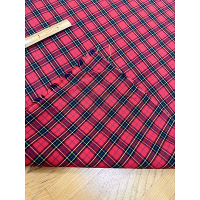 画像4: 生地：綿100％ タータンチェック（レッド×ネイビー）